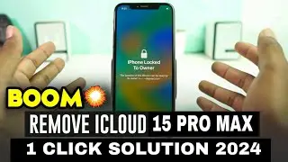 iPhone 15 Pro Max successful Icloud bypass with 1 Click 2024