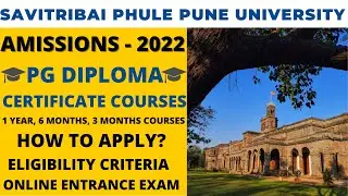 PG Diploma & Certificate Courses| Pune University| Admissions-2022