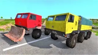 Гонки на крутых грузовиках по бездорожью - Игра про машины BeamNG.Drive