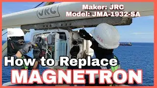 How to replace Magnetron / S-BAND RADAR / JRC JMA-1932-SA / step by step procedure / Part 1.