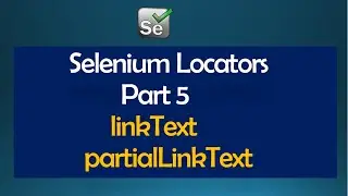 LinkText and PartialLinkText Locators In Selenium WebDriver