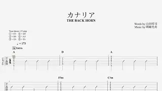 【TAB】カナリア/THE BACK HORN【ギター】