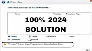 HDD NOT SHOWING IN WINDOWS 10 & 11 INSTALLATION ON INTEL 11th, 12th and 13thGEN - SOLVED 2024