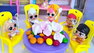 CARTOON LOL😋 SWEETS AND SWEETS DAY🍬🍦 in kindergarten! Dolls cartoons DARINELKA