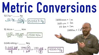 Converting Metric Units - Multiplying by a conversion factor (including fraction units)