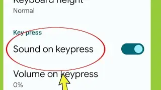 Sound on Keypress Settings in Google Keyboard