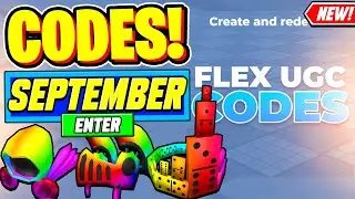 ⚠️New⚠️ ALL WORKING CODES For Flex UGC Codes September 2024 - Roblox Flex UGC Codes 2024