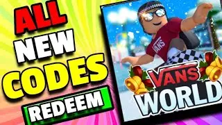 Vans World codes Roblox 2022 | Redeem Codes of Vans World