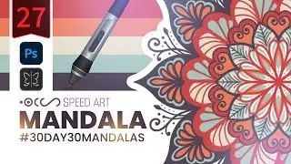 Mandala 🌹 (27-30) #COLORFULMANDALA #PHOTOSHOP #SPEEDART #30DAY30MANDALAS