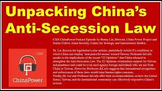 Unpacking China’s Anti-Secession Law