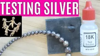 Test Silver at Home - Silver Test with 18k Gold Acid - How to Test Sterling Silver at Home