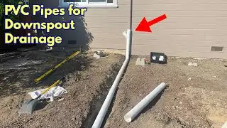 PVC Downspout with Cleanout for Home Drainage System