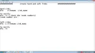 RHEL 7 Create hard and soft links