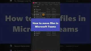 📂How to move files in Microsoft Teams #shorts