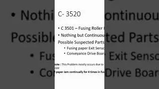 C 3520 error in #konicaminolta #repair #smartphone #shortvideo #shorts