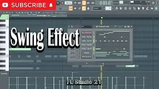 FL Studio 21 - How To Swing A Single Or Two Channels In The Channel Rack - Bounce Effect