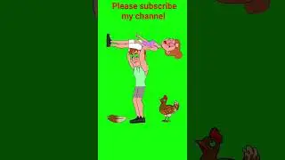 strength man 👨 free copyright green screen video #shortvideo #animation #strength