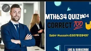 mth634 quiz no 4 2024 solution 100% correct ||mth623 quiz 4 solution|| mth 623 quiz no 4 #solution