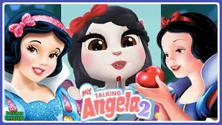 Моя Говорящая Анджела 2 | My Talking Angela 2 | Перевоплощение в Белоснежку | Мультики для детей