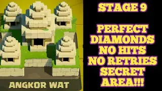 Diamond Quest Angkor Wat Stage 9 Perfect Red Diamonds, Gems, Secret Area, Gameplay Guide, Tips