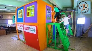 DIY Манкиту дети красят 2 этажный дом для детей / DIY colors playhouse for kids