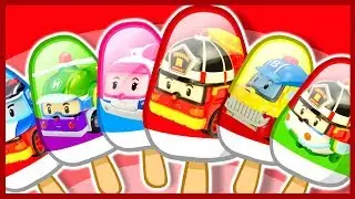 Мультик. Робокар Поли. Учим цвета. Мороженое. Learn Colors. Robocar Poli.