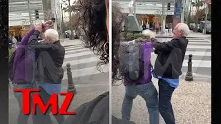 Whose Line Is It Anyway Colin Mochrie Hits Fan Over Head With VHS Tape | TMZ