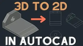 How to convert 3D drawing to 2D using FLATSHOT in AutoCAD