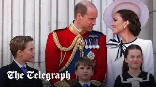 Princess of Wales watches flypast from Buckingham Palace balcony | Trooping the Colour