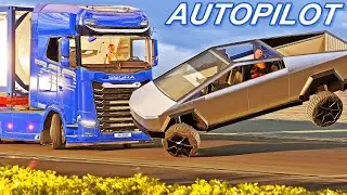 Instant Karma and Car Crashes #02 [BeamNG.Drive] + Unlocked Cybertruck Autopilot 😱