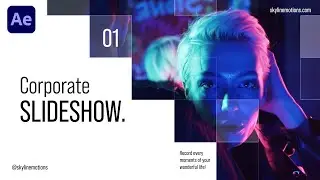 Corporate SLIDESHOW presentation in AFTER EFFECTS - easy tutorial