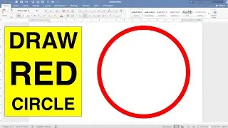 How To Draw Red Circle In Word - [ Microsoft ]