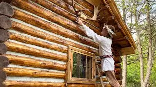 Work Continues on the Rumford Fireplace - Pioneer Life Circa 1750 | CABIN BUILD