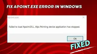 How To Fix Apoint.exe Error In Windows