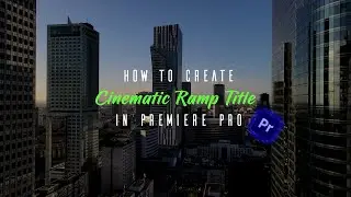 🔴🔵 How to Create Ramp Title in Premiere Pro tutorial 🔴🔵