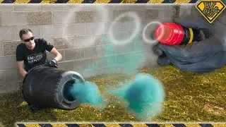 Next Level DIY Vortex Cannons! TKOR Explores How To Make A DIY Air Cannon For Smoke Rings And More!