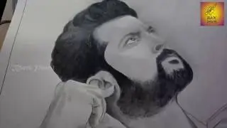 NGK Surya Pencil Drawing | Time lapse | Black Pencil