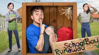 СБЕЖАЛ ЧЕРЕЗ ЯЩИК ОТ ЗЛЫХ РОДИТЕЛЕЙ В SCHOOLBOY RUNAWAY В МАЙНКРАФТ!