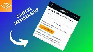 how to cancel audible membership