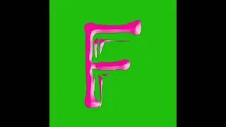 f, Alphabet H, ABCD, F, Green Screen Free Video, Green Screen, Chroma Key Background #greenscreen