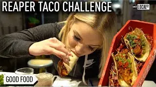 REAPER TACO CHALLENGE: Spicy Tacos in a Coffin at Gringos Tacos | Localish