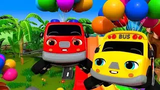 Baby Toddler Songs - Wheels on the Bus - Nursery Rhymes & Kids Songs