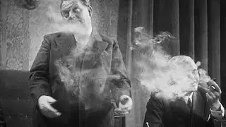 Excessive smoking on movie set! Even the actors are barely visible. M 1931