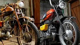 Before and After Restoration of a Moped 50cc