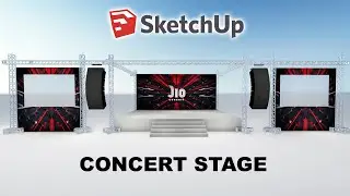 TUTORIAL SKETCHUP - DESAIN RIGGING STAGE SECARA MUDAH & CEPAT