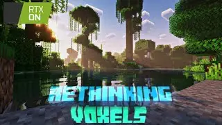 Rethinking voxels - new type of Minecraft RTX shaders. Comparison of vanilla and Rethinking voxels.