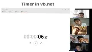 9th class | Timer in vb.net | How to see computer date and time in vb.net | stopwatch make in vb.net