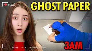 DO NOT TRY THE GHOST PAPER CHALLENGE AT 3AM…