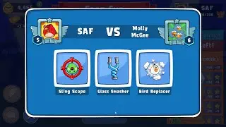 Angry Birds Friends. Star Cup Brawl! SAF vs Molly McGee. Passage from Sergey Fetisov