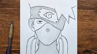 How to draw Kakashi step by step | Kakashi Hatake from Naruto | easy tutoroal